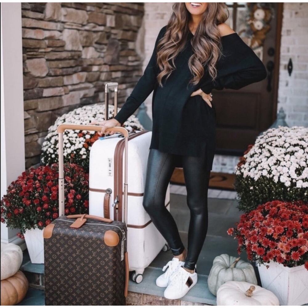 SPANX | Mama Vegan Faux Leather Maternity Skinny Pants Leggings Sz M
